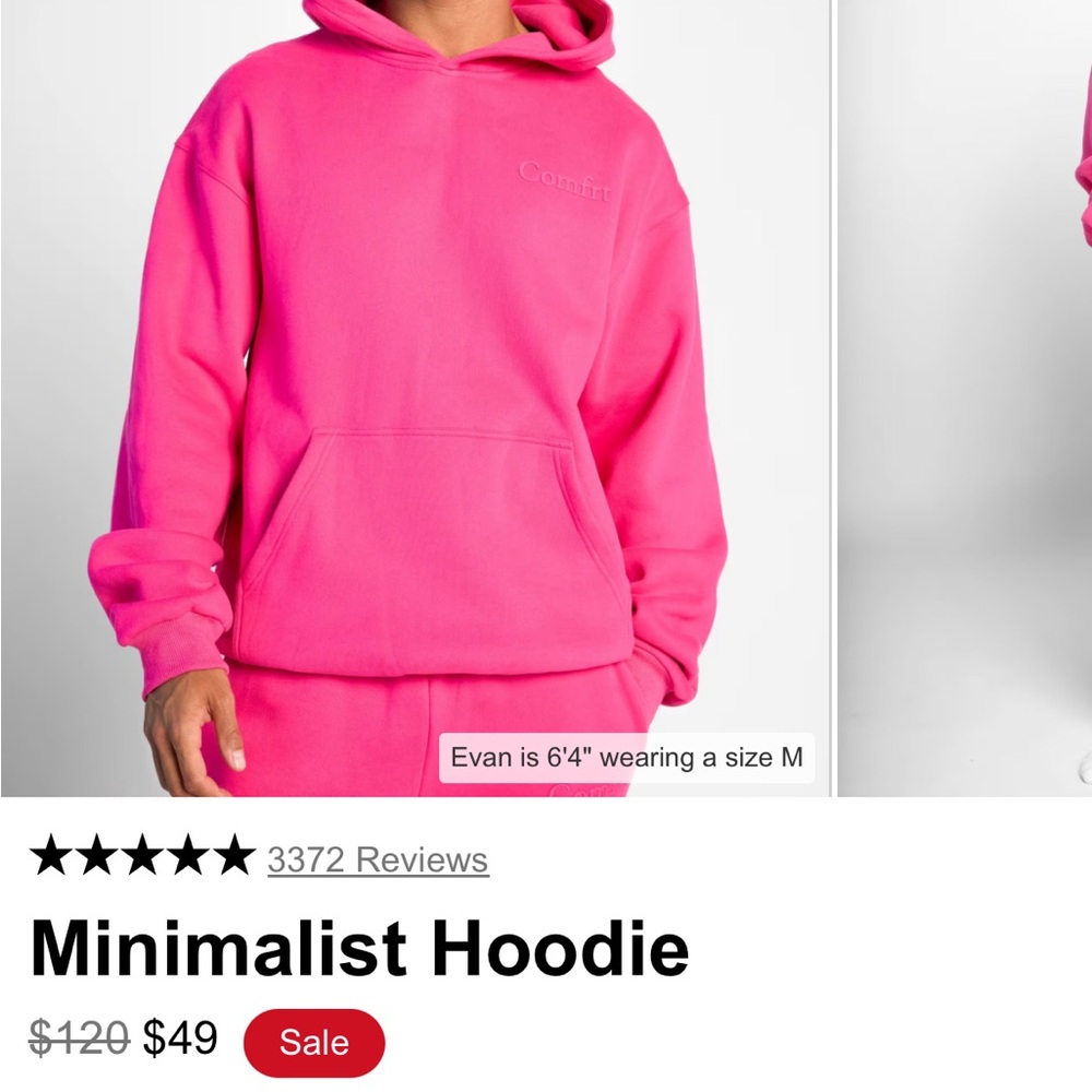 Hot Pink Hoodie for Women